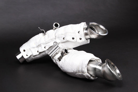 Capristo Ferrari SF90 - Cat Spare Downpipes + Heat Protection