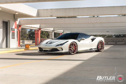 Vossen NF10 Wheel Set for Ferrari F8 - 21 Inch - Vintage Rosé