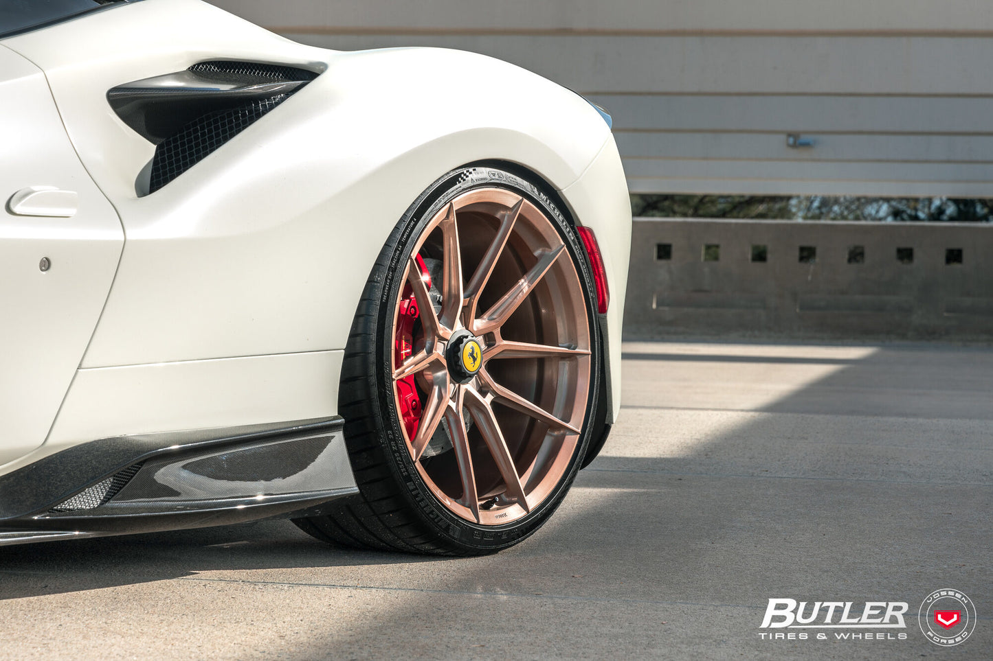 Vossen NF10 Wheel Set for Ferrari F8 - 21 Inch - Vintage Rosé