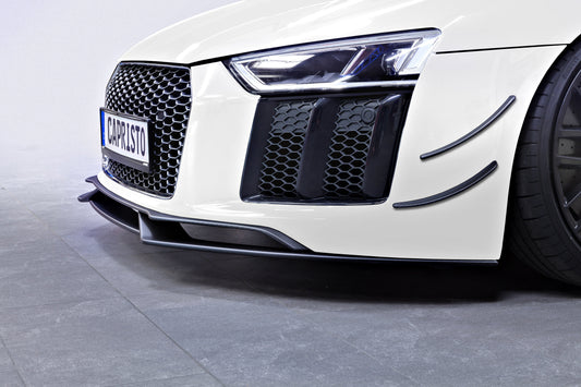 Capristo Audi R8 (Gen2) - Carbon Fiber Front Spoiler + Front Fins (Set)