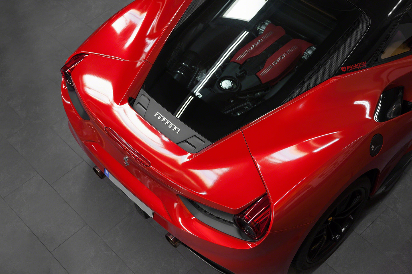 Capristo Ferrari 488 GTB - Carbon Fiber Rear Air Guide