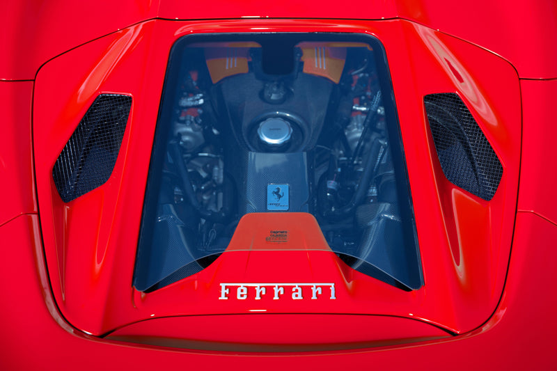 Capristo Ferrari 488GTS/Pista - Carbon Fiber + Glass Bonnet (Design S)