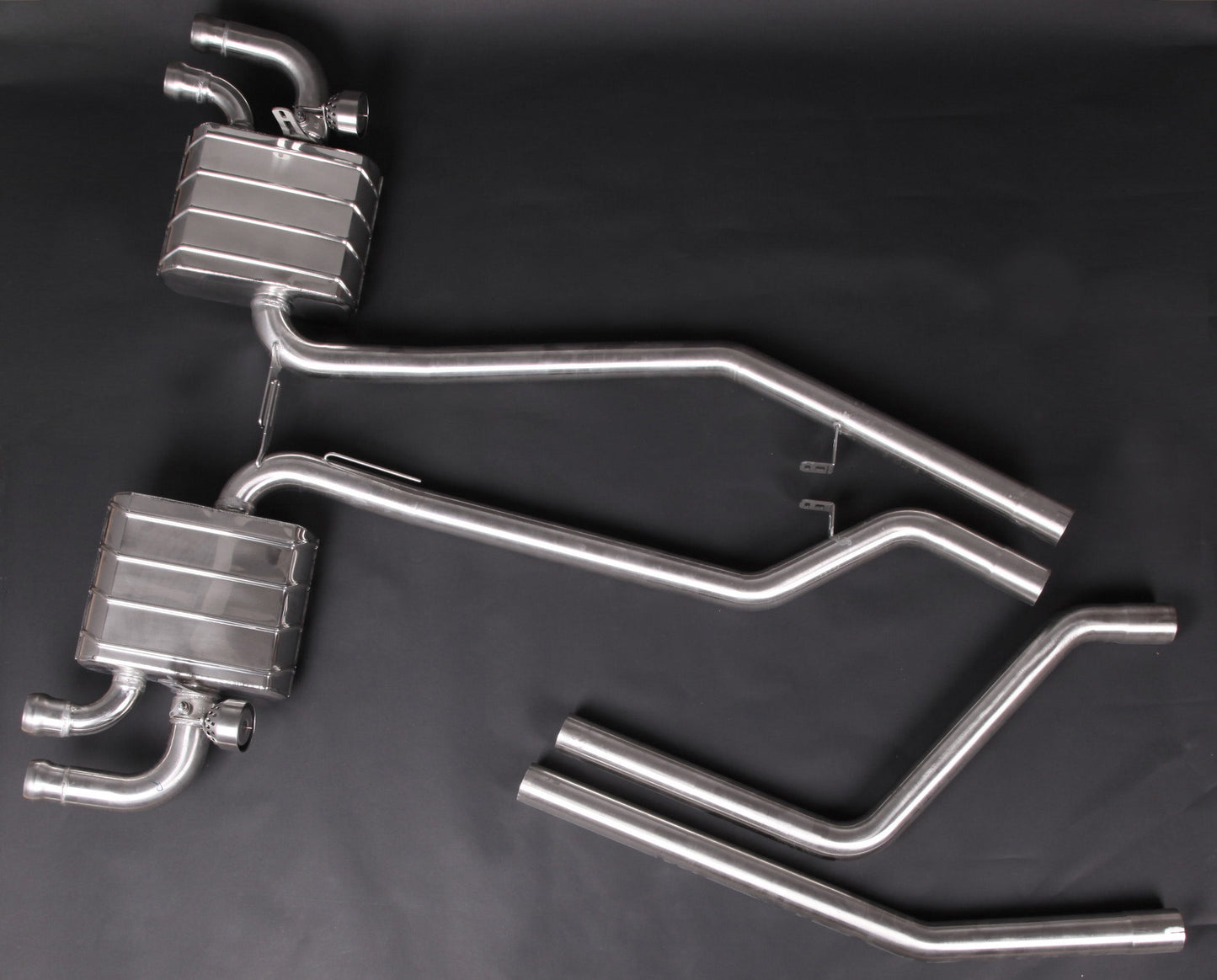 Capristo Porsche 958.1 Cayenne Turbo/S ('10-14) - ECE Valved Exhaust + MidPipes (CES3)