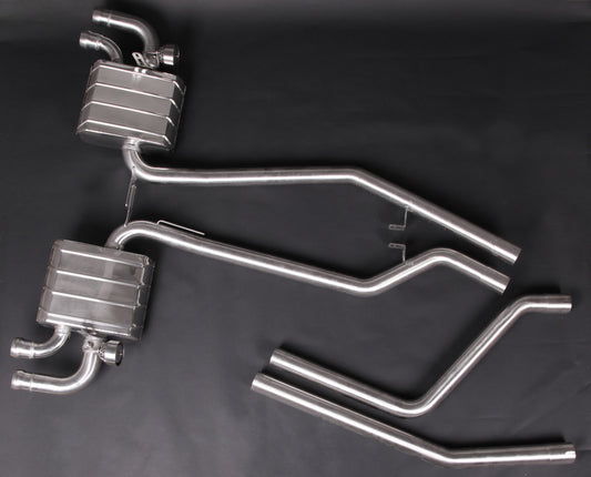 Capristo Porsche 958.1 Cayenne Turbo/S ('10-14) - ECE Valved Exhaust + MidPipes (CES3)