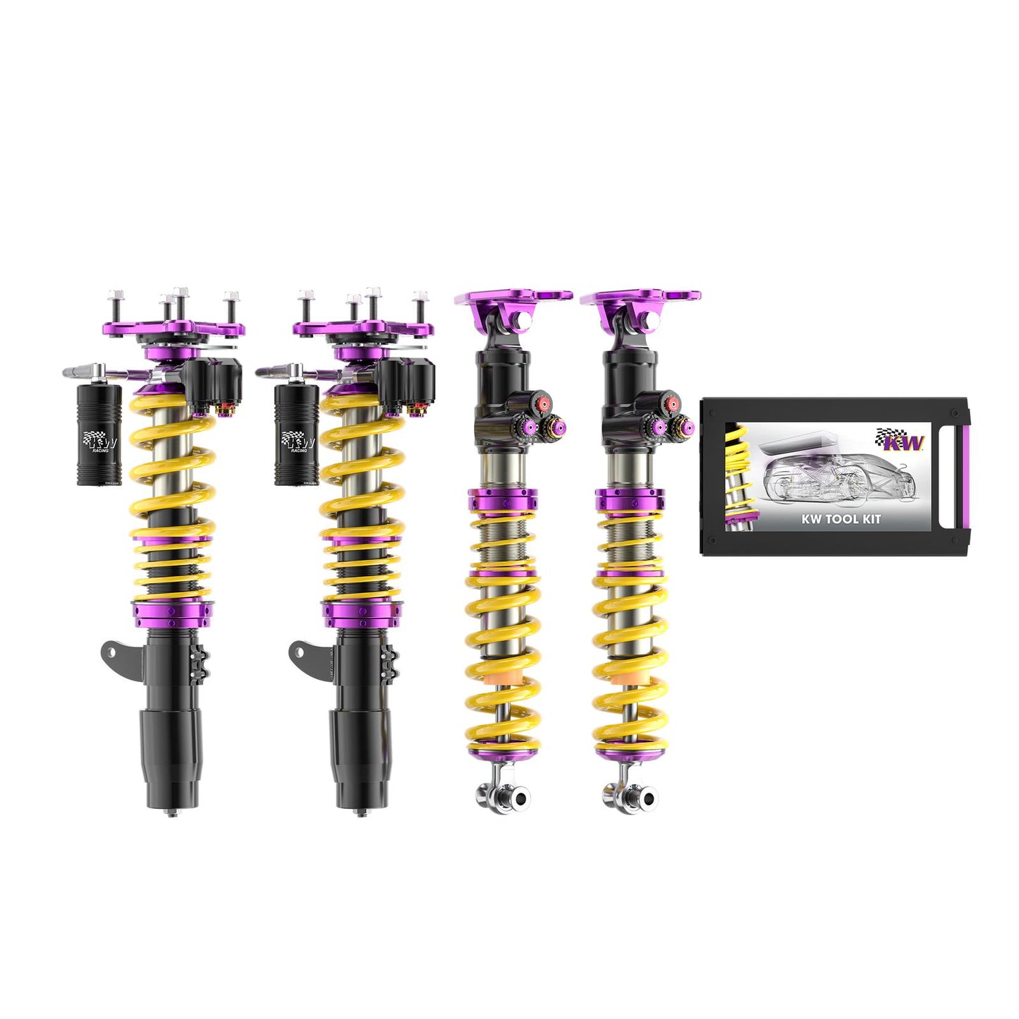 KW McLaren 720S V6 RACING KIT (RACE SLICKS; REAR COILOVER CONV.) - 3970720001