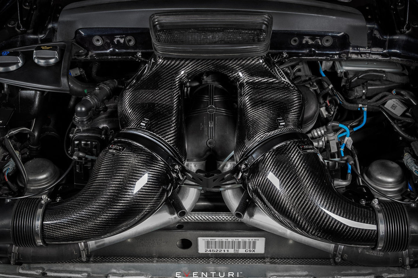 Capristo Eventuri Porsche 991.1/2 Turbo/S Black Carbon Intake System