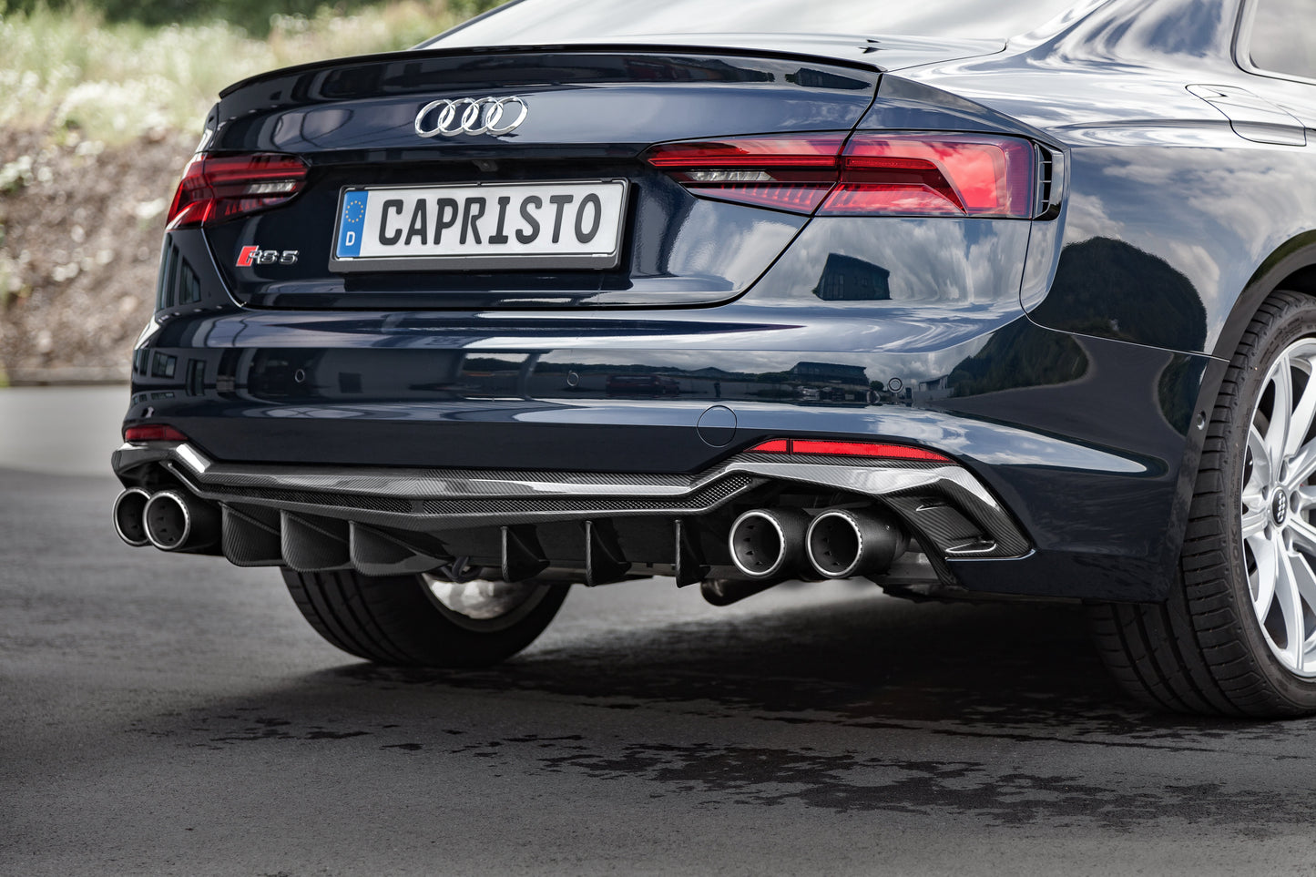 Capristo Audi RS5 (F5) Coupe - ECE Valved Exhaust, MidPipes + Carbon Tips (CES3)