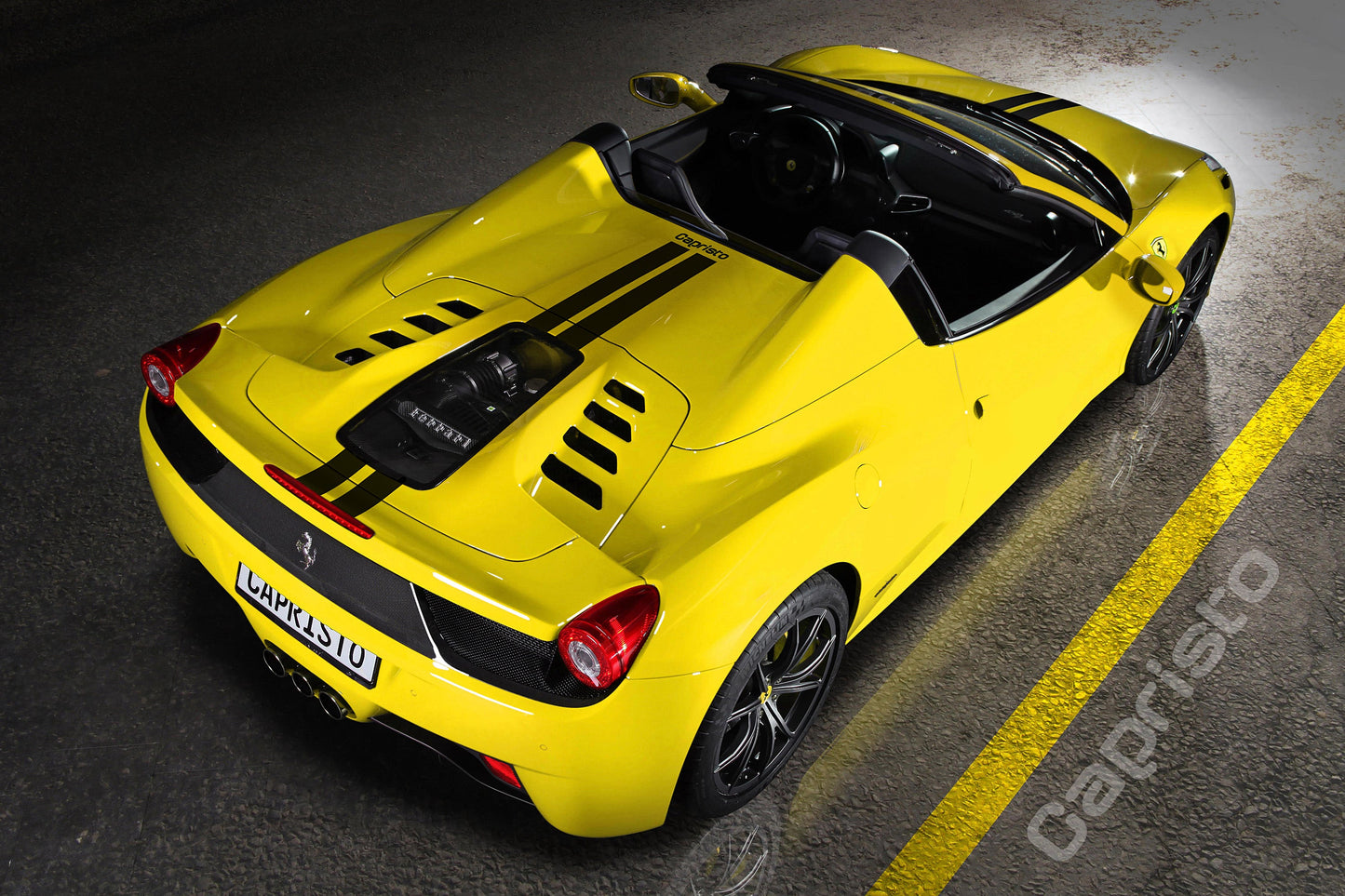 Capristo Ferrari 458 Spider - Carbon Fiber + Glass Bonnet