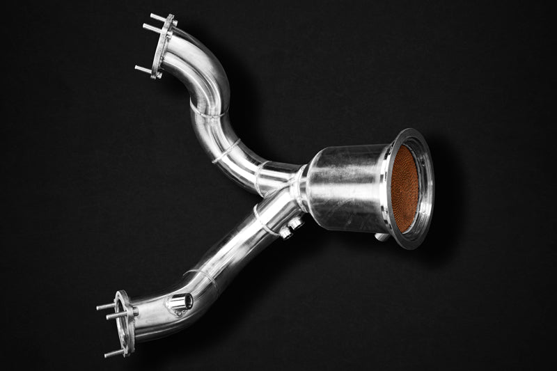Capristo Porsche 536 Cayenne 3.0T/E-Hybrid (19+) - 100 Cell Sport Cat Downpipes