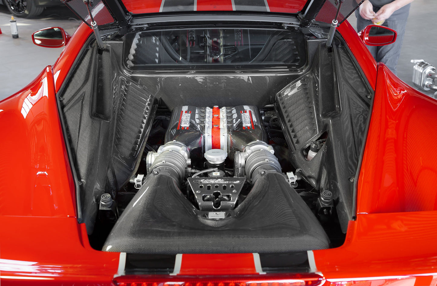 Capristo Ferrari 458 Italia - Carbon Fiber Lock Cover