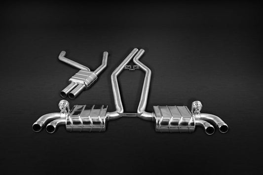 Capristo Porsche 958 Cayenne V8 Induction - ECE Valved Exhaust w Mid-Pipes (CES3)