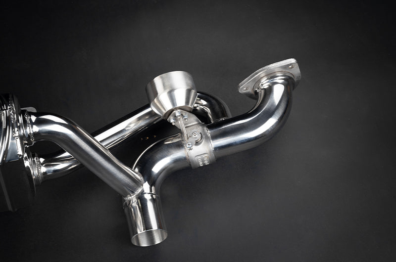 Capristo Porsche 718 GT4RS - Valved Muffler (OEM Tips)