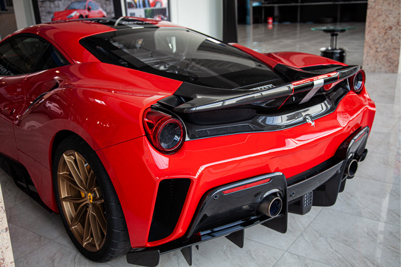 Capristo Ferrari 488 Pista - Carbon Fiber Rear Bumper