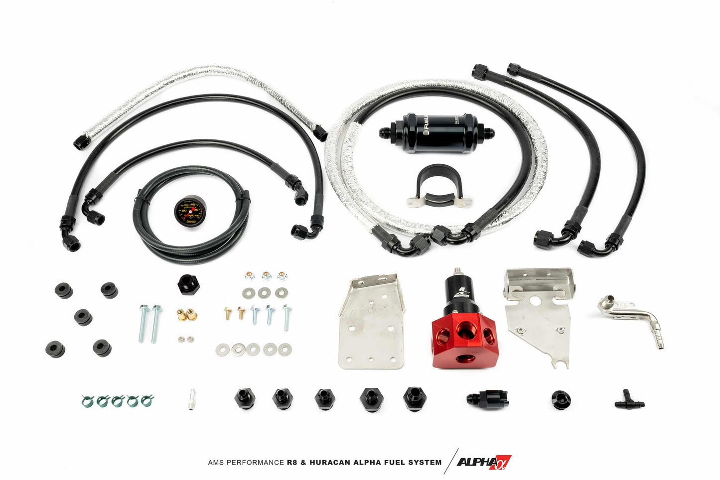 Boost Logic AMS PERFORMANCE R8/HURACAN ALPHA FUEL SYSTEM – FUEL PRESSURE REGULATOR + FUEL LINE KIT