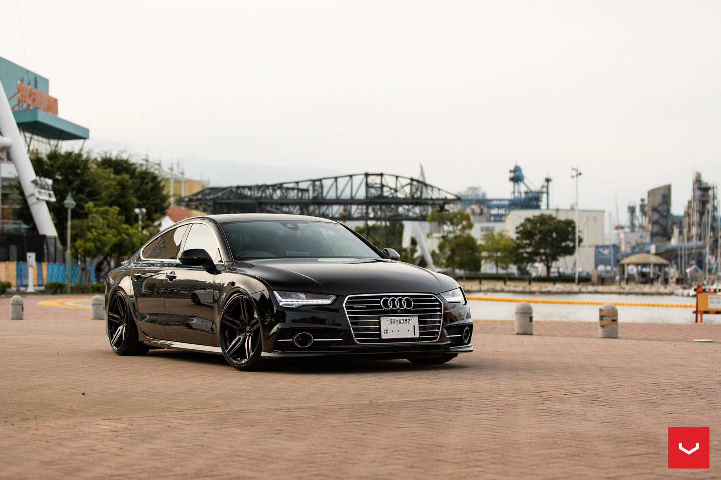 Vossen HF-1 Wheel Set for Audi RS6 / RS7 - 20 Inch - Double Tinted Gloss Black