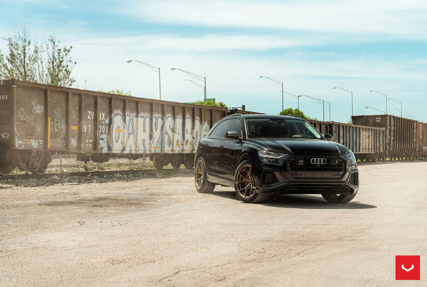Vossen HF-5 Wheel Set for Audi RS Q8 - 22 Inch - Satin Bronze