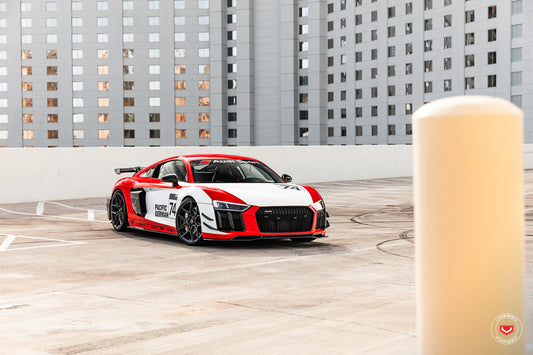 Vossen EVO-4R Wheel Set for Audi R8 - 20 Inch - Satin Black