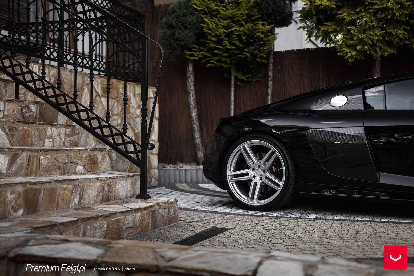 Vossen HF-1 Wheel Set for Audi R8 - 20 Inch - Satin Silver