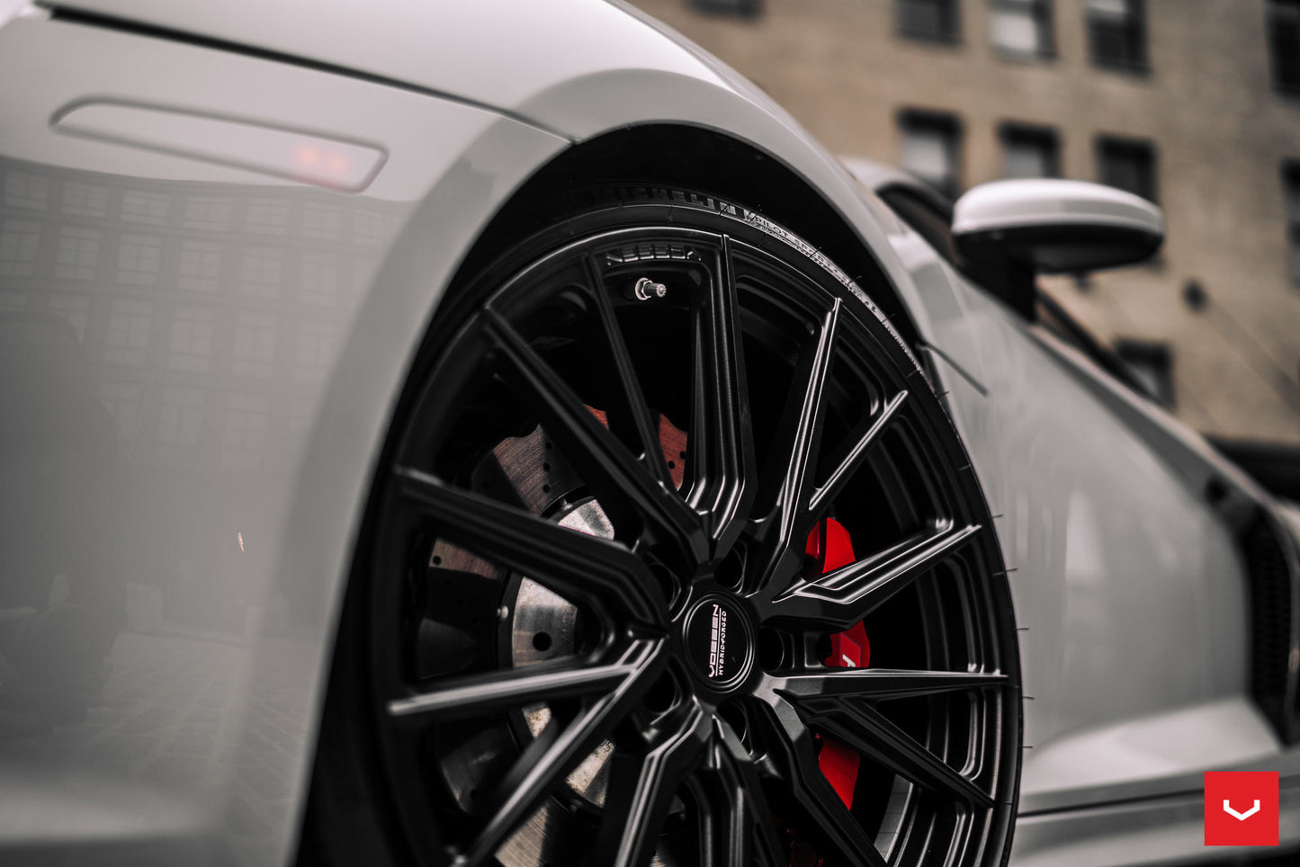 Vossen HF-4T Wheel Set for Audi R8 - 20 Inch - Gloss Black