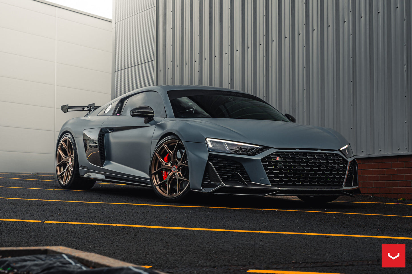 Vossen HF-5 Wheel Set for Audi R8 - 20 Inch - Satin Bronze