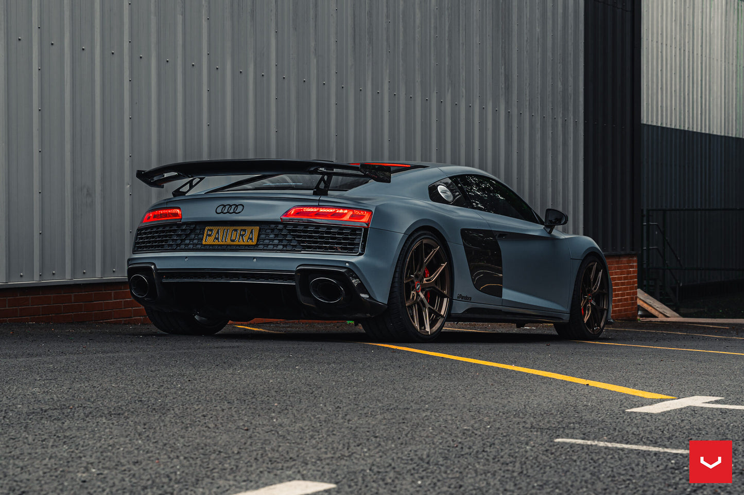Vossen HF-5 Wheel Set for Audi R8 - 20 Inch - Satin Bronze