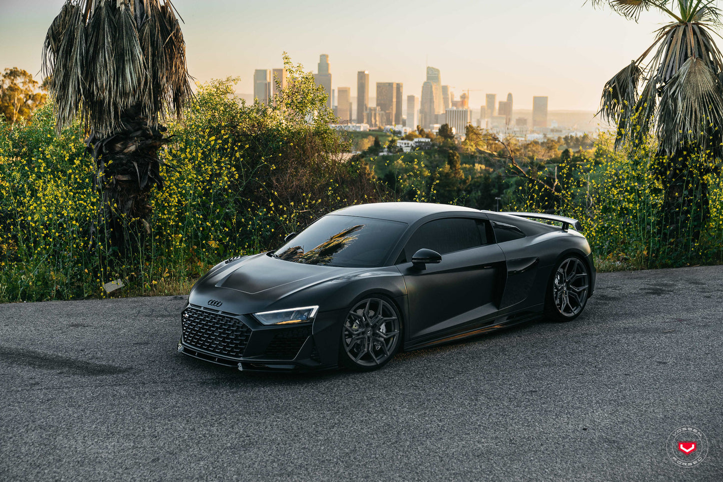 Vossen EVO-3R Wheel Set for Audi R8 - 20 Inch - Dark Smoke