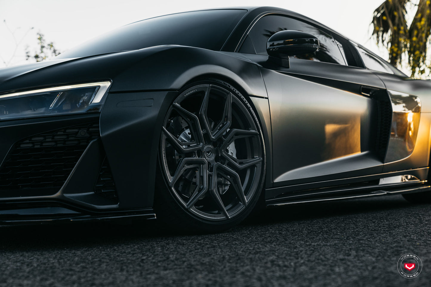 Vossen EVO-3R Wheel Set for Audi R8 - 20 Inch - Dark Smoke