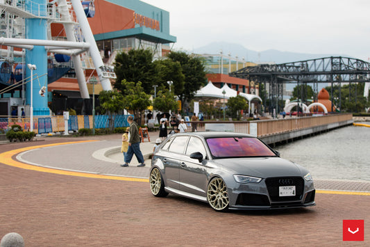 Vossen HF-2 Wheel Set for Audi RS3 - 20 Inch - Patina Gold