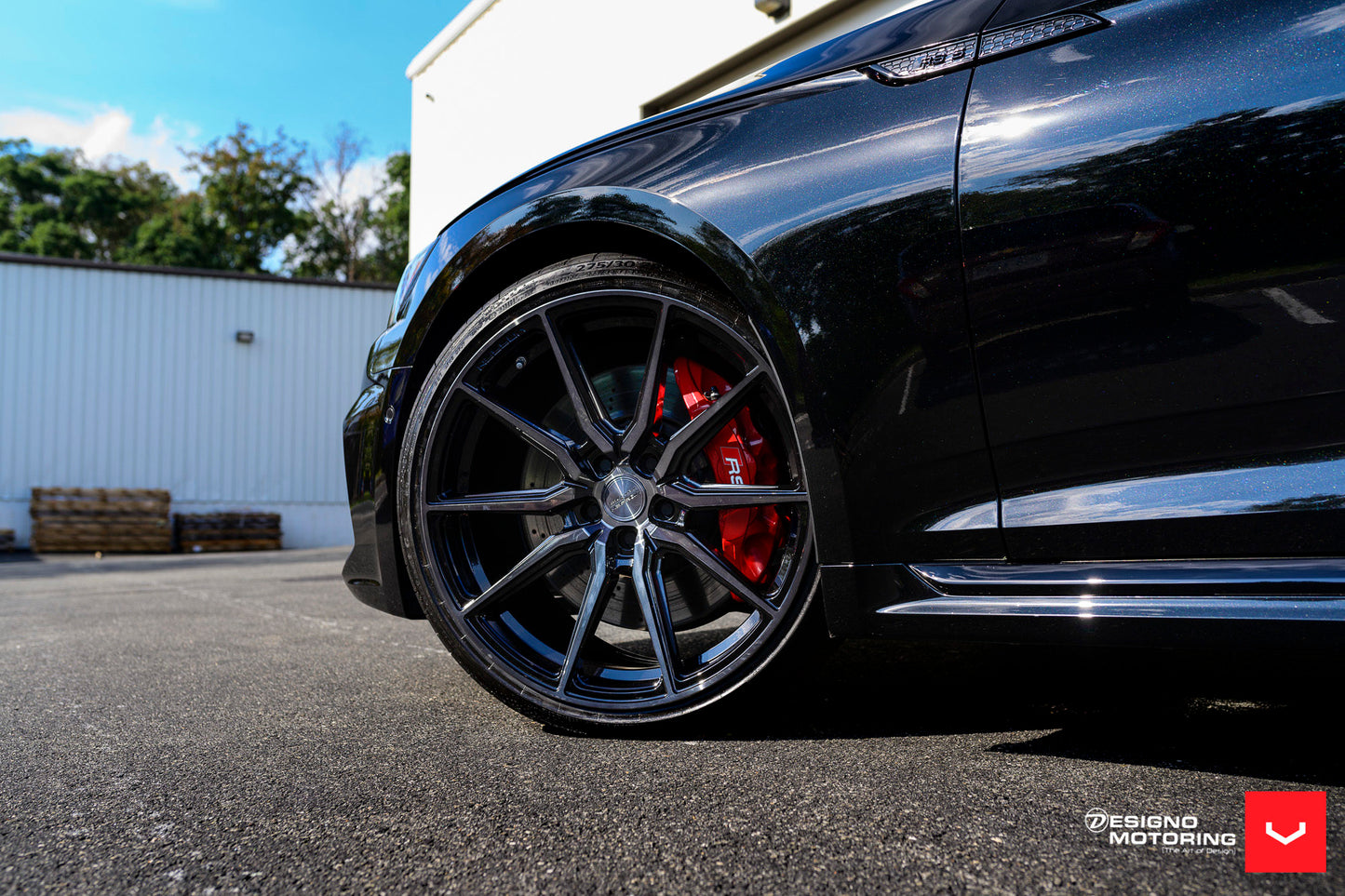 Vossen HF-3 Wheel Set for Audi RS5 - 20 Inch - Tinted Gloss Black