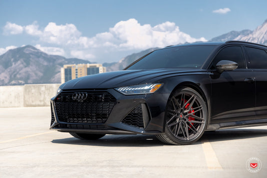 Vossen EVO-5R Wheel Set for Audi RS6 / RS7 - 22 Inch - Matte Midnight Smoke