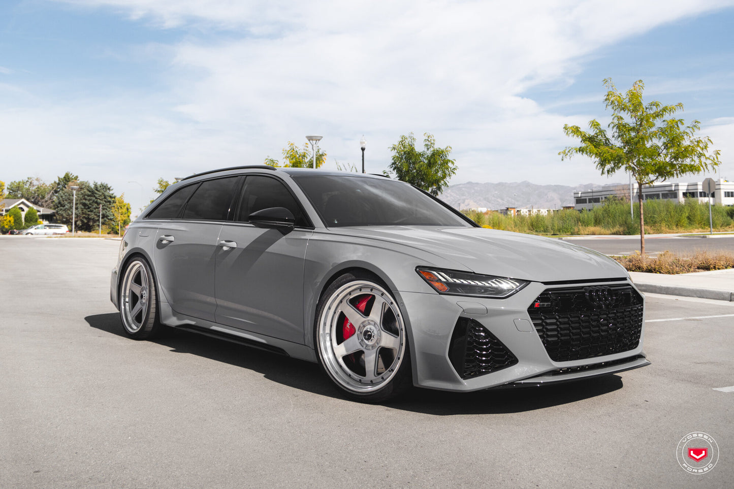 Vossen GEN-01 (3-Piece) Wheel Set for Audi RS6 / RS7 - 22 Inch - Gloss Clear brushed