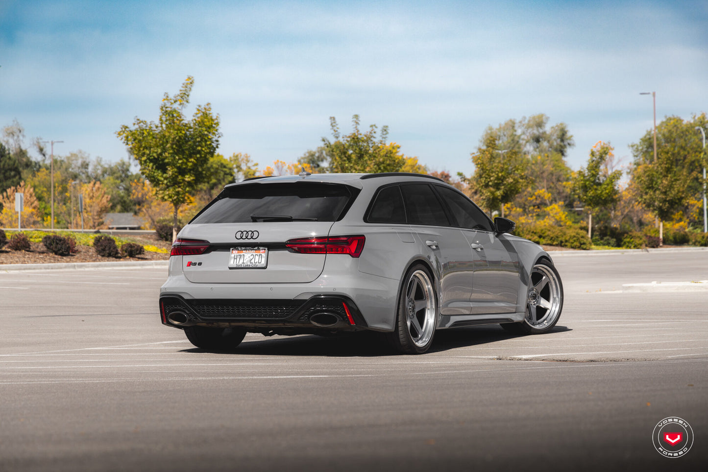 Vossen GEN-01 (3-Piece) Wheel Set for Audi RS6 / RS7 - 22 Inch - Gloss Clear brushed
