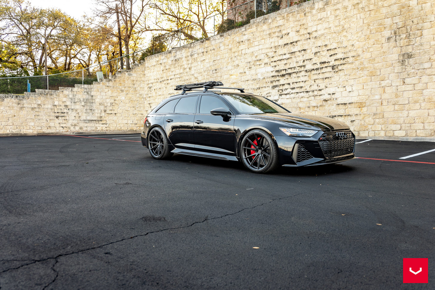 Vossen HFX-2 Wheel Set for Audi RS6 / RS7 - 22 Inch - Satin Black