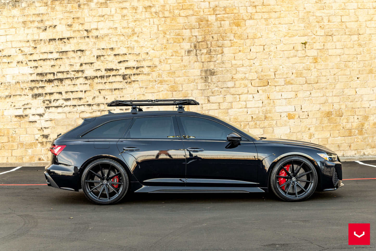 Vossen HFX-2 Wheel Set for Audi RS6 / RS7 - 22 Inch - Satin Black