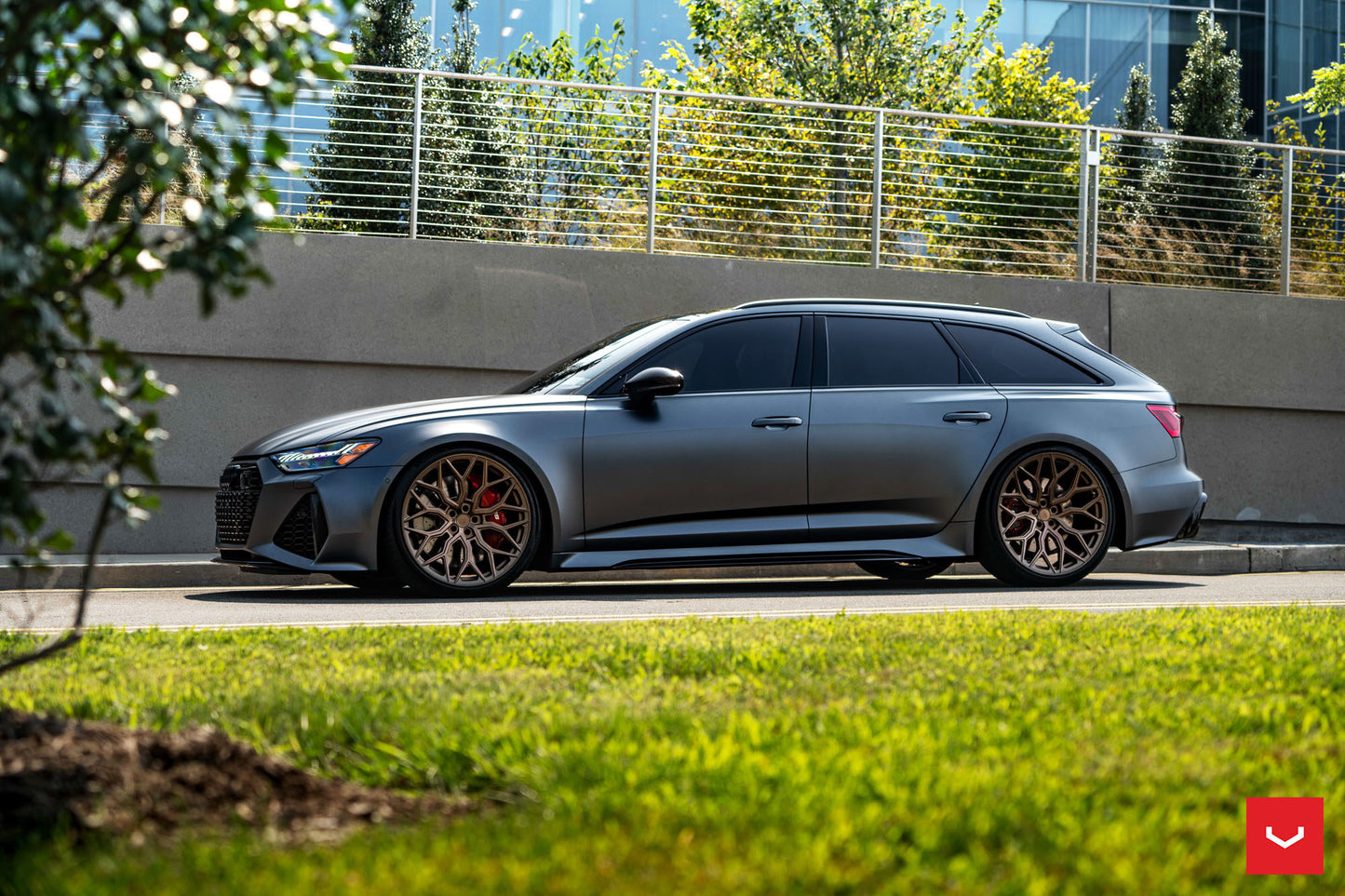 Vossen HF-2 Wheel Set for Audi RS6 / RS7 - 22 Inch - Gloss Bronze