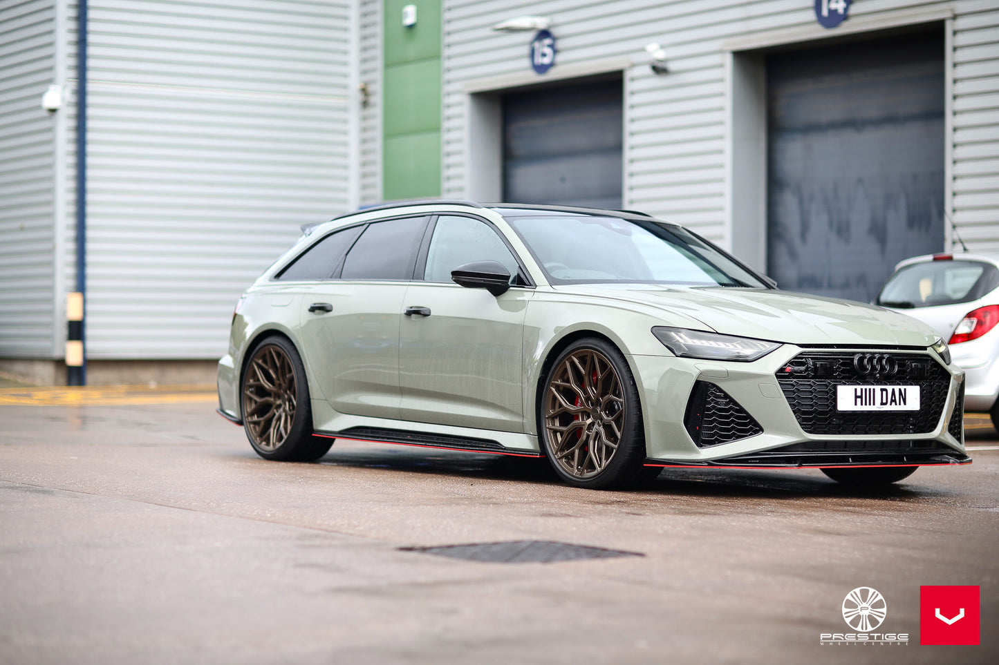 Vossen HF-2 Wheel Set for Audi RS6 / RS7 - 22 Inch - Satin Bronze