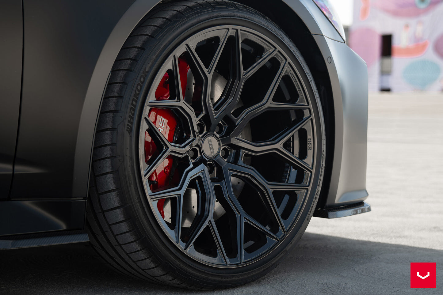 Vossen HF-2 Wheel Set for Audi RS6 / RS7 - 22 Inch - Gloss Black