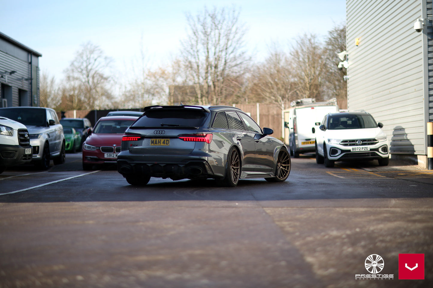 Vossen HF-4T Wheel Set for Audi RS6 / RS7 - 22 Inch - Satin Bronze