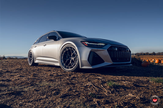 Vossen LC3-01T (3-Piece) Wheel Set for Audi RS6 / RS7 - 22 Inch - Denim Blue brushed