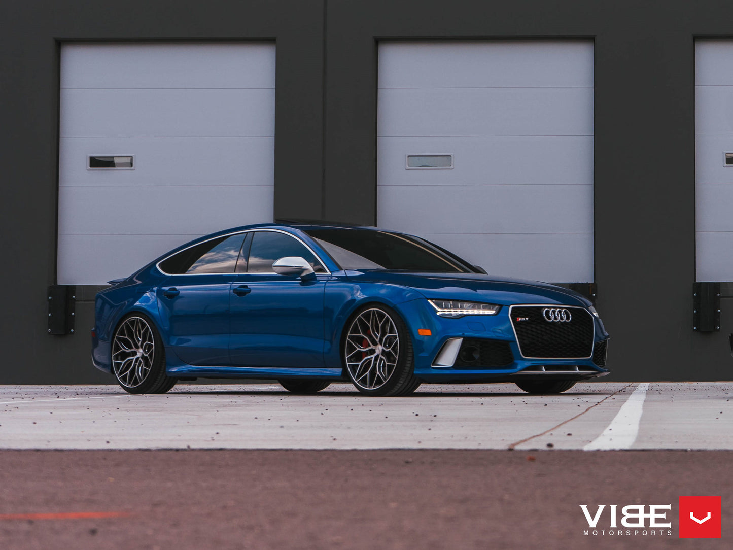Vossen HF-2 Wheel Set for Audi RS6 / RS7 - Brushed Gloss Black