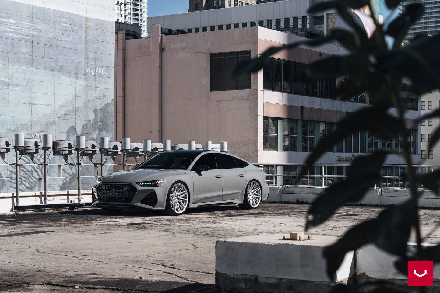 Vossen HF-7 Wheel Set for Audi RS6 / RS7 - 23 Inch - Silver Polished