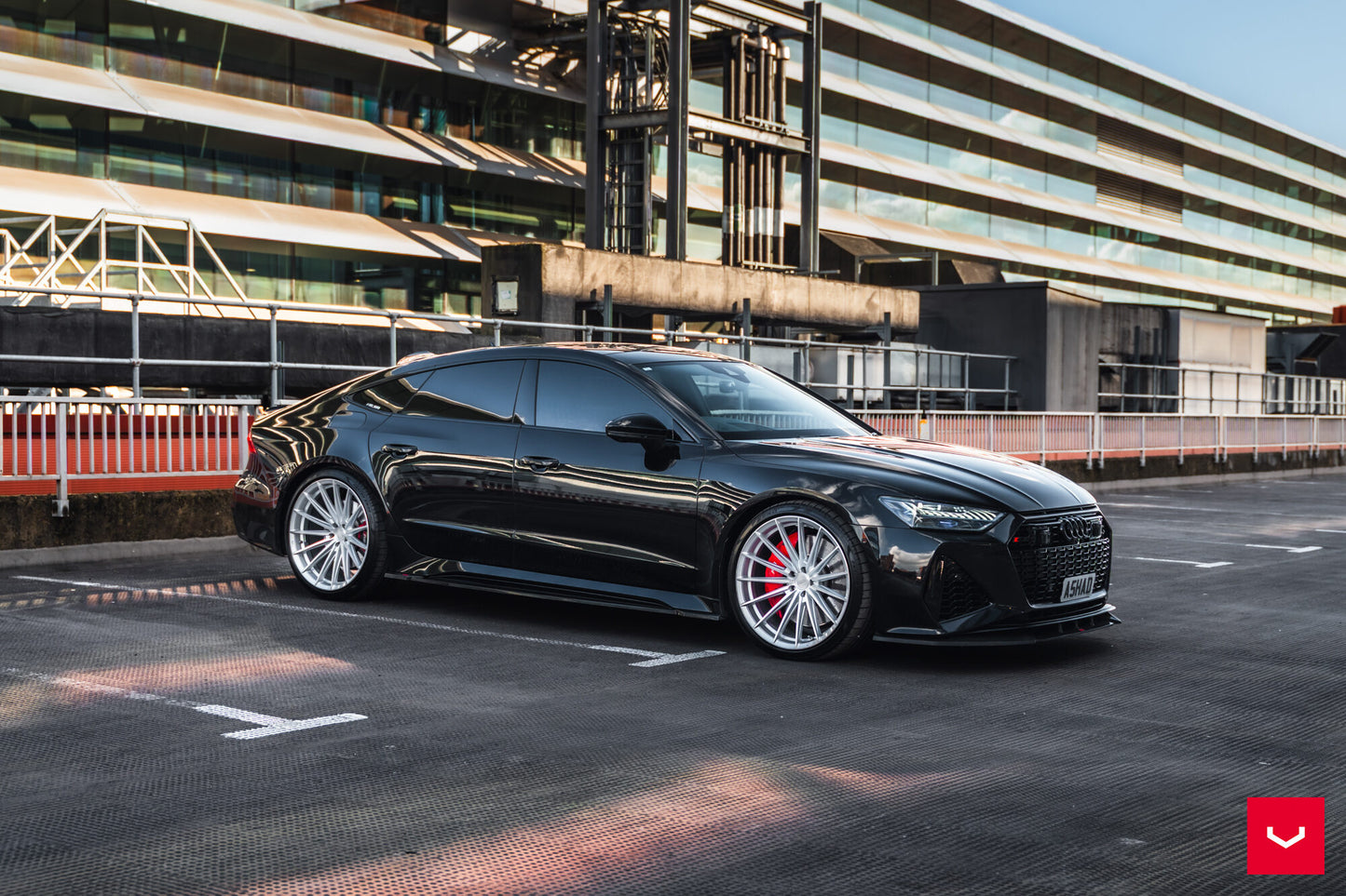 Vossen HFX-4 Wheel Set for Audi RS6 / RS7 - 22 Inch - Silver Polished
