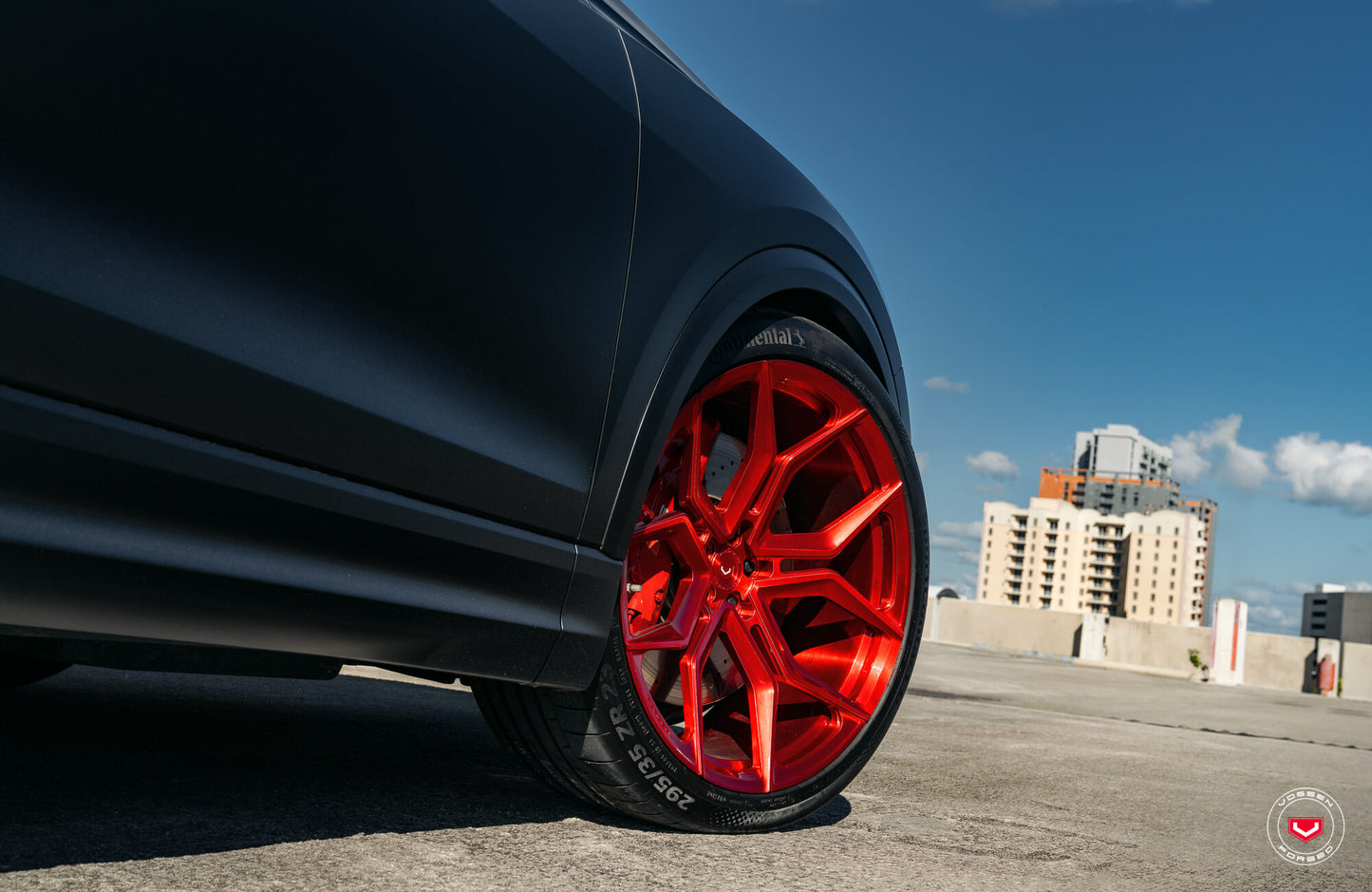 Vossen EVO-3 Wheel Set for Audi RS Q8 - 23 Inch - Vossen Red