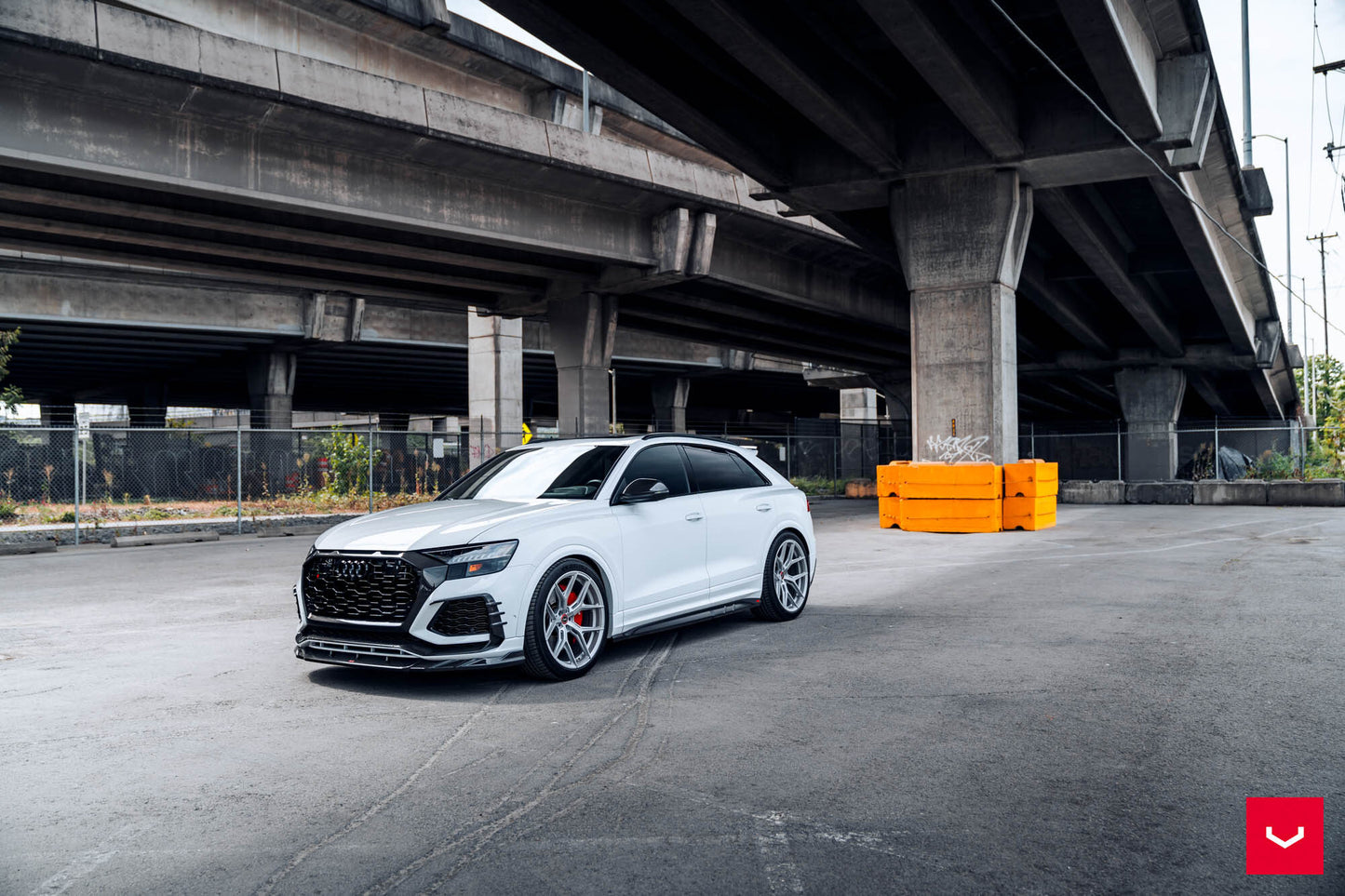 Vossen HF-5 Wheel Set for Audi RS Q8 - 23 Inch - Satin Silver
