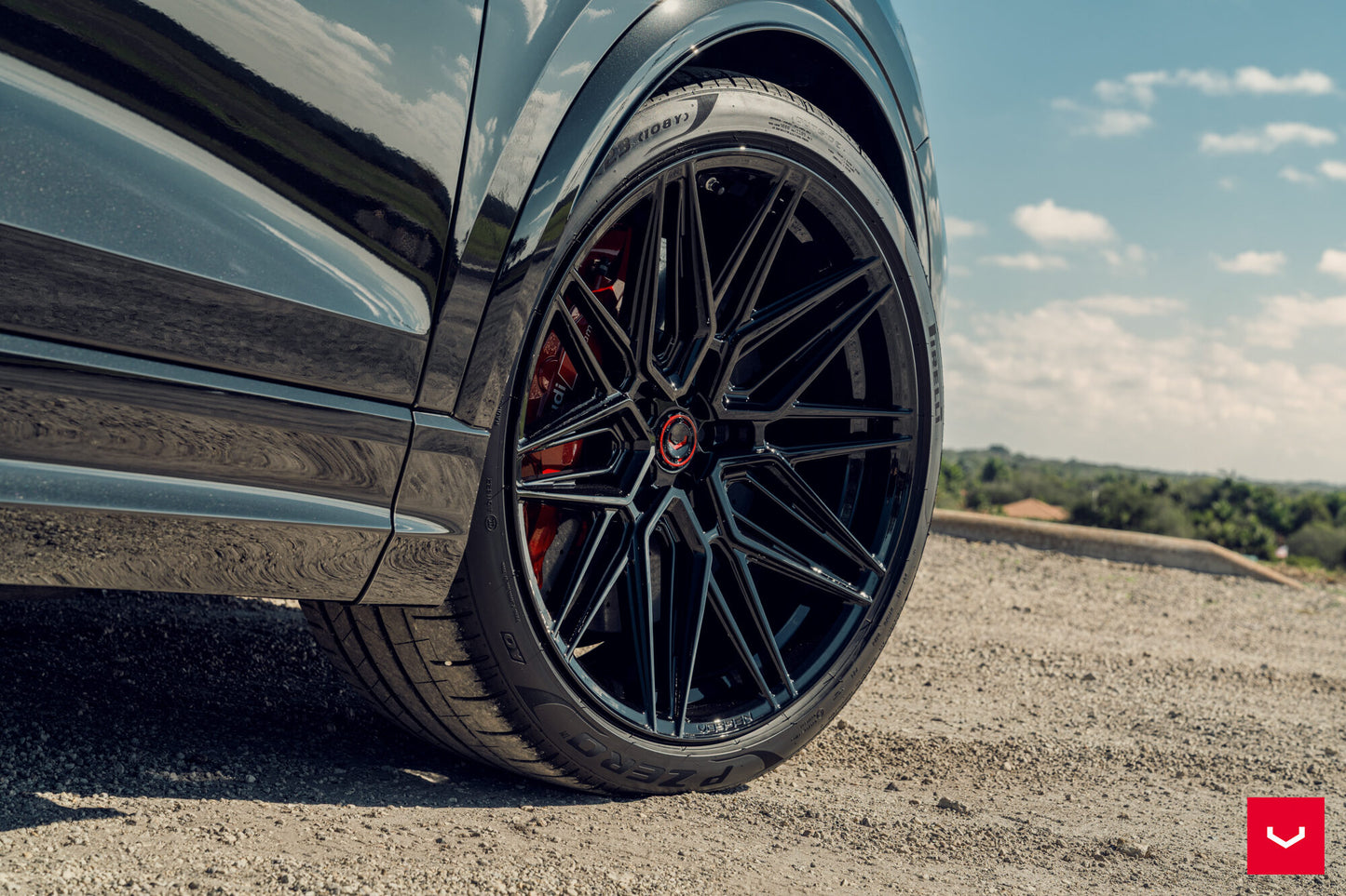 Vossen HF-7 Wheel Set for Audi RS Q8 - 23 Inch - Gloss Black