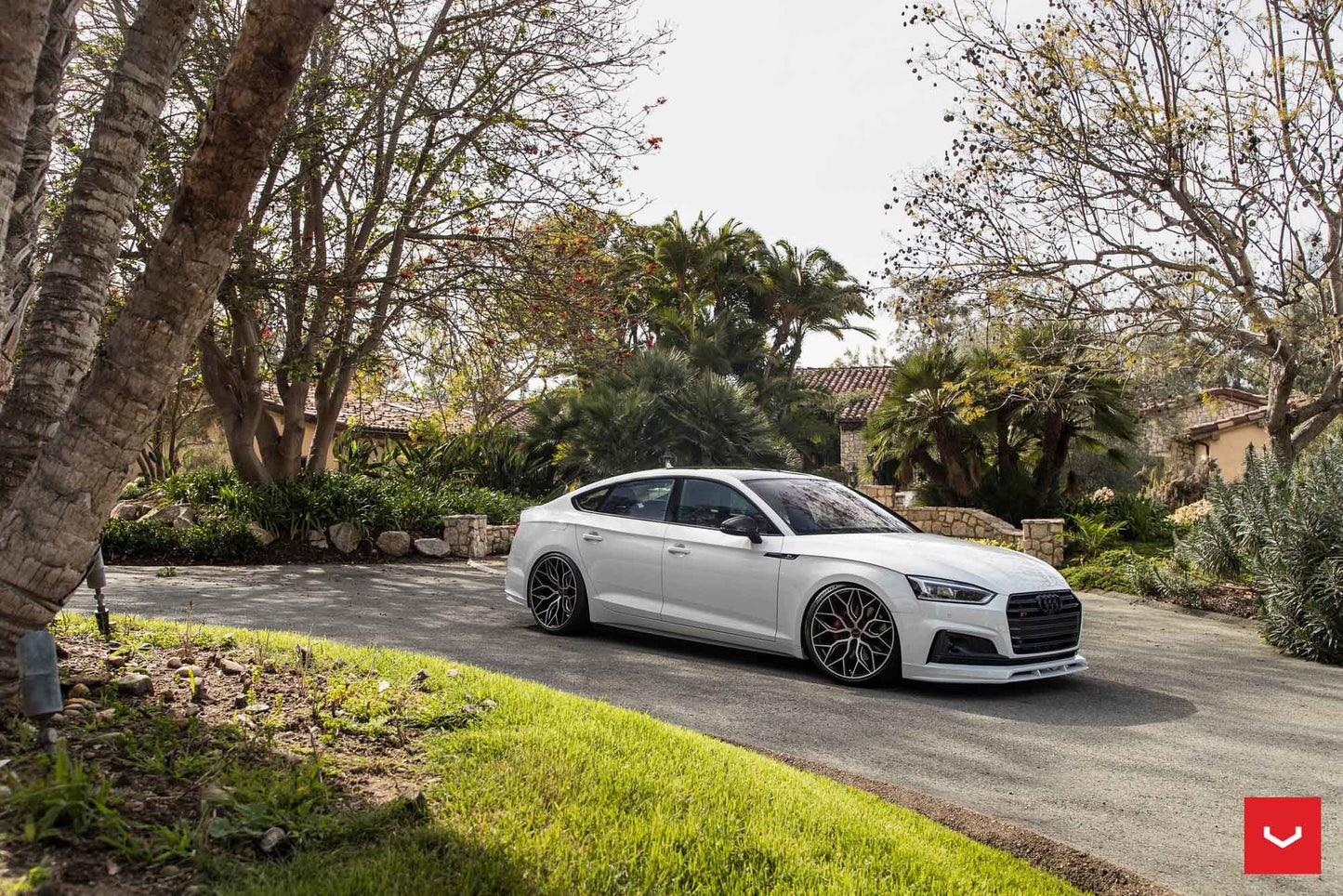 Vossen HF-2 Wheel Set for Audi RS5 - 20 Inch - Tinted Gloss Black