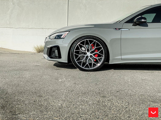 Vossen HF-2 Wheel Set for Audi RS5 - 20 Inch - Brushed Gloss Black