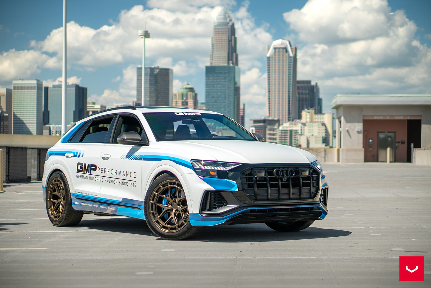 Vossen HFX-1 Wheel Set for Audi RS Q8 - 22 Inch - Satin Bronze