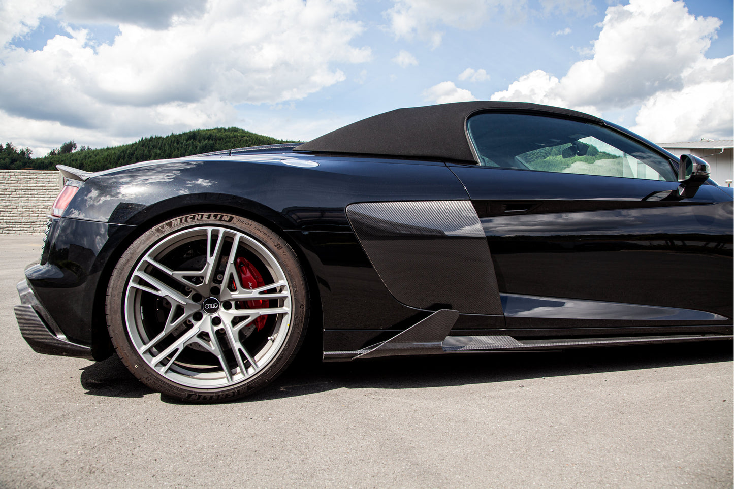 Capristo Audi R8 (Gen2) Facelift - Carbon Fiber Side Fins