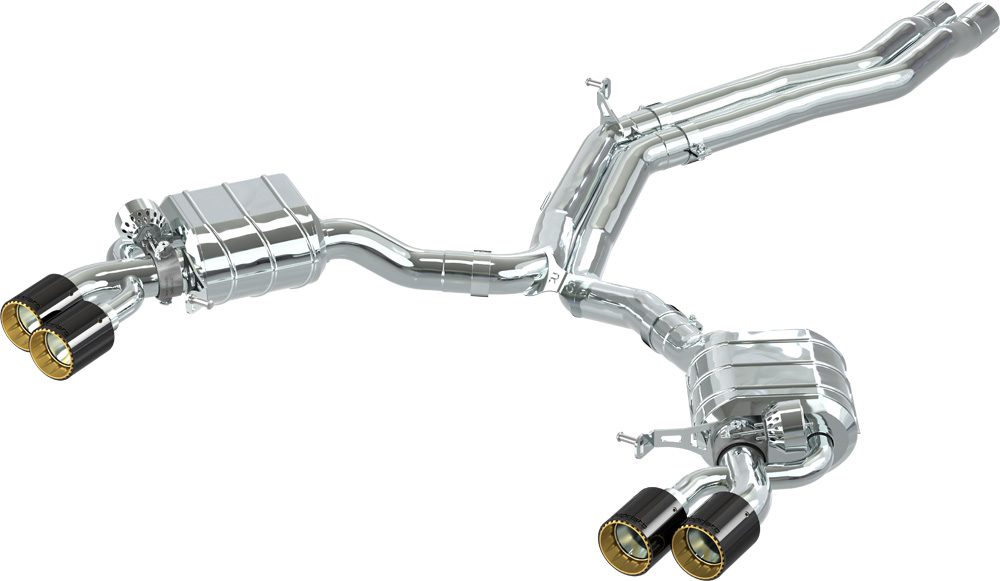 Capristo Audi RS5 (F5) Coupe - ECE Valved Exhaust, MidPipes + Carbon Tips (CES3)